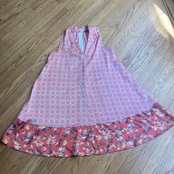 Peter Som for Kohl’s Coral Print Shift Dress Women’s S - Picture 2 of 7